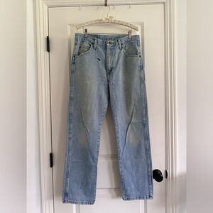 Wrangler Men's Light Blue Straight Jeans